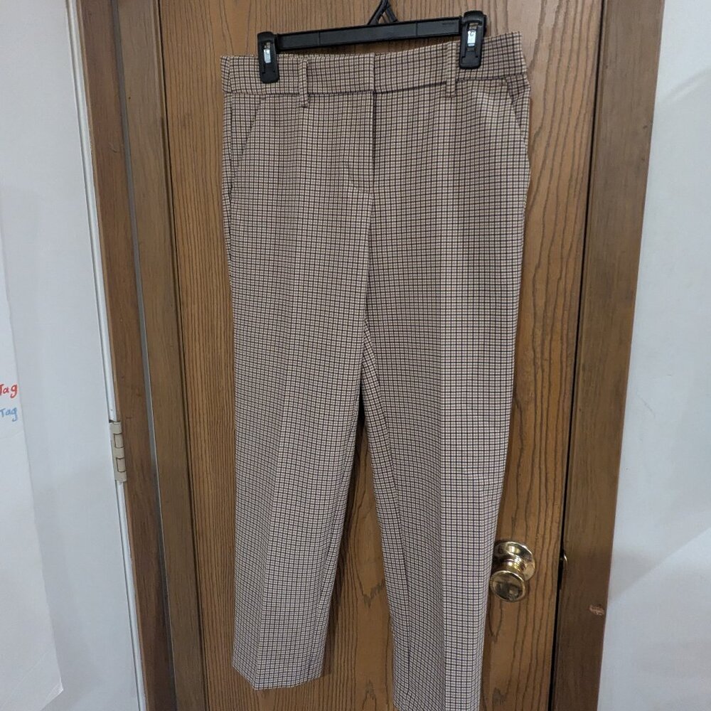 Loft The Riviera Slim Dress Pants Brown and Tan-Women's Size 4